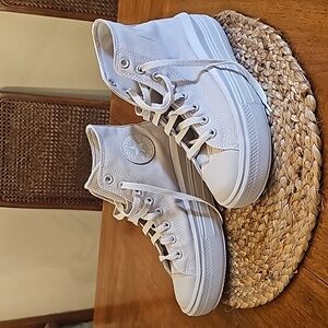 New platform converse off white size 9
